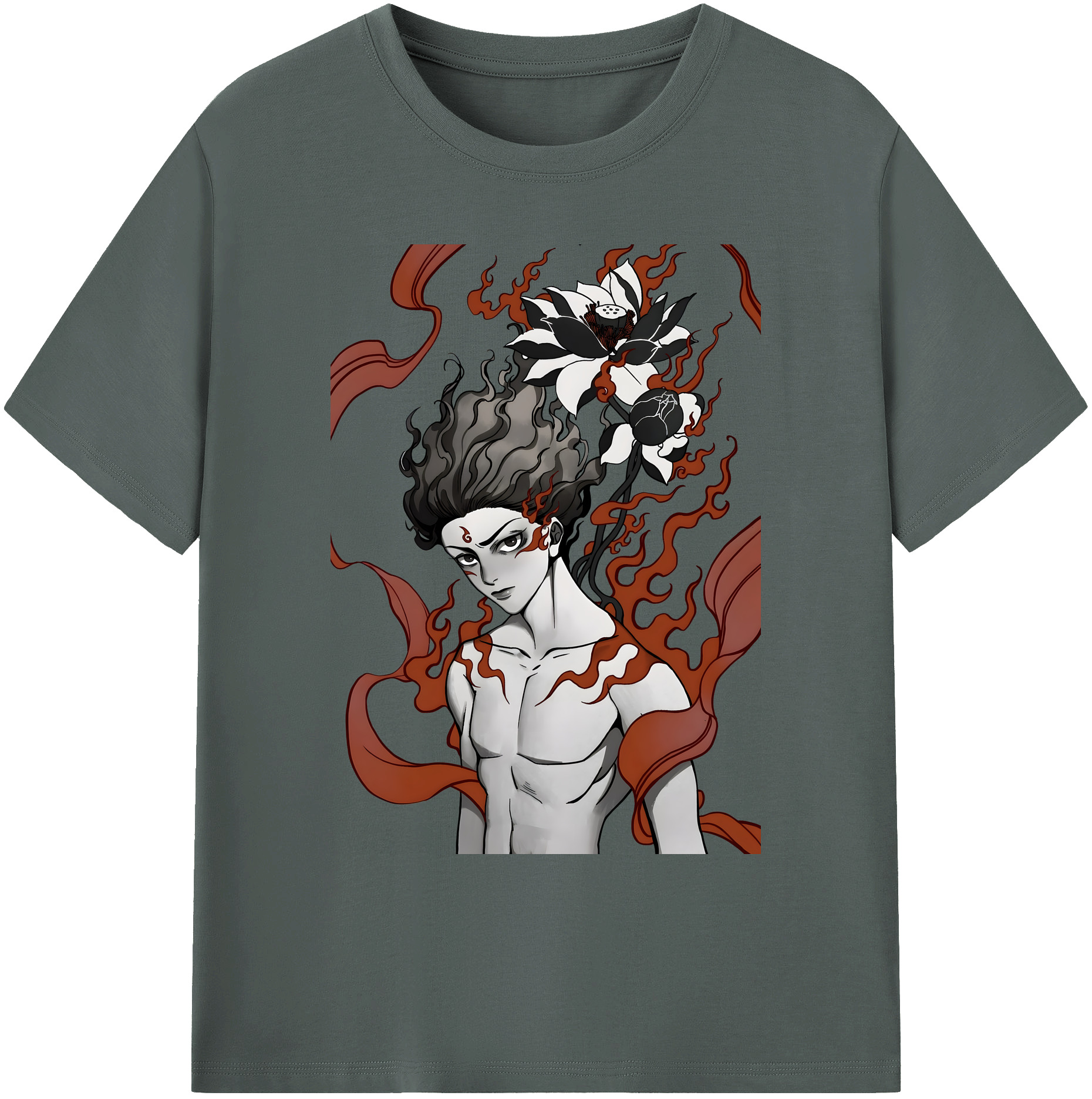 （画像用） Ne Zha 2 ナタ 魔童の大暴れ 綿100％ メンズ半袖Tシャツ｜肌触りやわらか＆通気性
